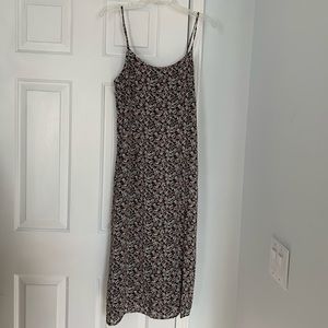 Abercrombie floral maxi dress with slit